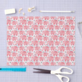 Papier Mousseline Motif ethnique rouge d'éléphant (Artisanat)