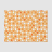 Papier Mousseline Motif étoile orange (Recto)