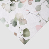 Papier Mousseline Motif Eucalyptus aquarelle (Détail)