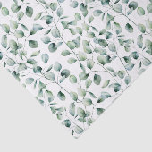 Papier Mousseline Motif Eucalyptus aquarelle (Détail)