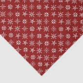 Papier Mousseline Motif Festive Red Christmas Snowflake (Détail)