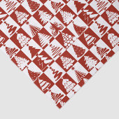 Papier Mousseline Motif Festive Red Christmas Tree (Détail)