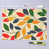 Papier Mousseline Motif feuille (Artisanat)