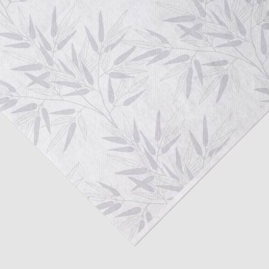 Papier Mousseline Motif Feuille Bamboo Tree (Détail)