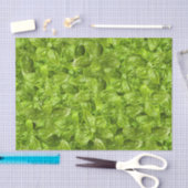 Papier Mousseline Motif Feuille Basil (Artisanat)