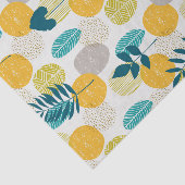 Papier Mousseline Motif feuille coloré (Détail)