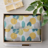 Papier Mousseline Motif feuille coloré (Cadeau)