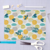 Papier Mousseline Motif feuille coloré (Artisanat)