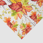 Papier Mousseline Motif feuille d'automne (Détail)