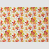 Papier Mousseline Motif feuille d'automne (Recto)