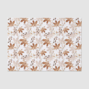 Papier Mousseline Motif Feuille de l'érable d'automne Thanksgiving