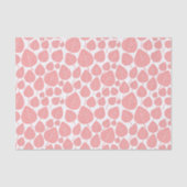 Papier Mousseline Motif feuille - Rose doux (Recto)