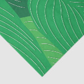 Papier Mousseline Motif Feuille vert (Détail)