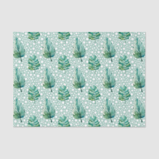 Papier Mousseline Motif Feuille verte 19