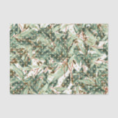 Papier Mousseline Motif Feuille verte 25 (Recto)
