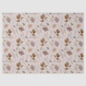 Papier Mousseline Motif Feuilles d'automne (Recto)