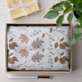 Papier Mousseline Motif Feuilles d'automne (Cadeau)