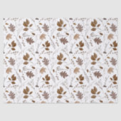 Papier Mousseline Motif Feuilles d'automne (Recto)