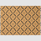 Papier Mousseline Motif Fleur Concho Marigold (Recto)