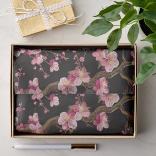 Papier Mousseline Motif Fleur de Cerisier Sakura