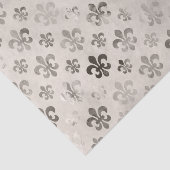 Papier Mousseline Motif Fleur De Lis Découpage déprimé (Détail)