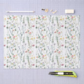 Papier Mousseline Motif fleur sauvage (Artisanat)