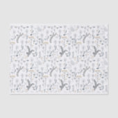 Papier Mousseline motif fleur sauvage boho (Recto)