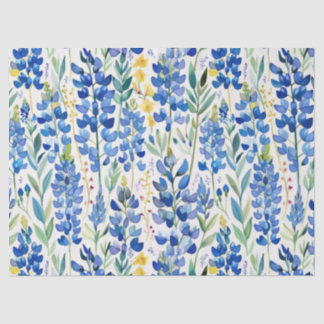 Papier Mousseline Motif Fleur sauvage du Texas Bluebonnet