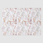 Papier Mousseline Motif Fleur sauvage rustique (Recto)