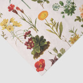 Papier Mousseline Motif Fleur sauvage vintage (Détail)