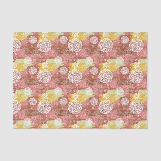 Papier Mousseline Motif floral 2 (Recto)