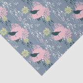 Papier Mousseline Motif floral 9 (Détail)