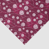 Papier Mousseline Motif floral abstrait (Détail)