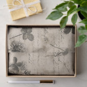 Papier Mousseline Motif floral botanique vintage (3) (Cadeau)