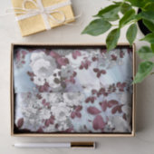 Papier Mousseline Motif floral de marbre en pastel blanc de Boho (Cadeau)