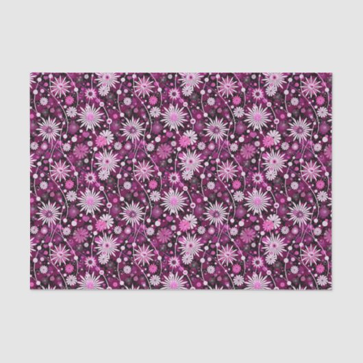 Papier Mousseline Motif floral de Valentine (Recto)