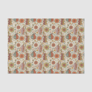 Papier Mousseline Motif floral d'été fait de feuille