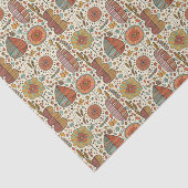 Papier Mousseline Motif floral d'été fait de feuille (Détail)