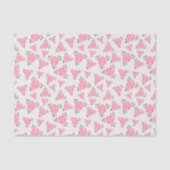 Papier Mousseline Motif Floral doux (Recto)