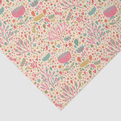 Papier Mousseline Motif floral lumineux (Détail)