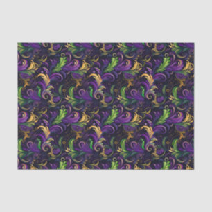 Papier Mousseline Motif floral Mardi Gras