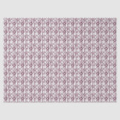 Papier Mousseline motif floral marron et blanc (Recto)