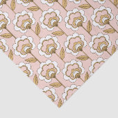 Papier Mousseline Motif floral moderne de la moitié du siècle (Détail)