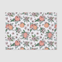 Motif floral Pretty Peaches & Peach Blossom