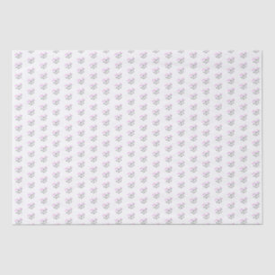 Papier Mousseline Motif floral rose