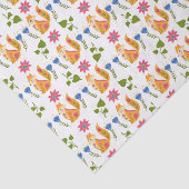 Papier Mousseline Motif floral rusé assez en pastel (Détail)