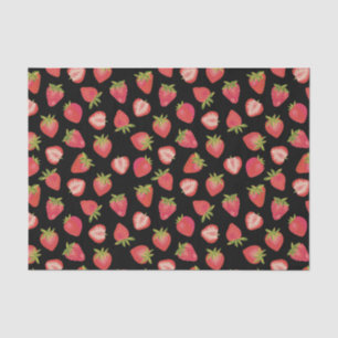 Papier Mousseline Motif fraise