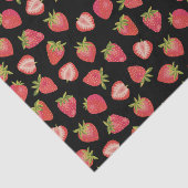 Papier Mousseline Motif fraise (Détail)