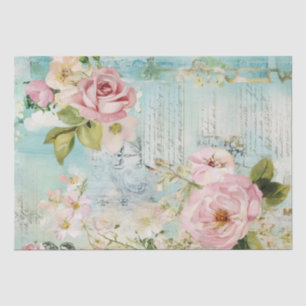 Papier Mousseline Motif français chic Shabby