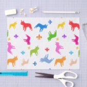 Papier Mousseline Motif français de Bulldog (Artisanat)